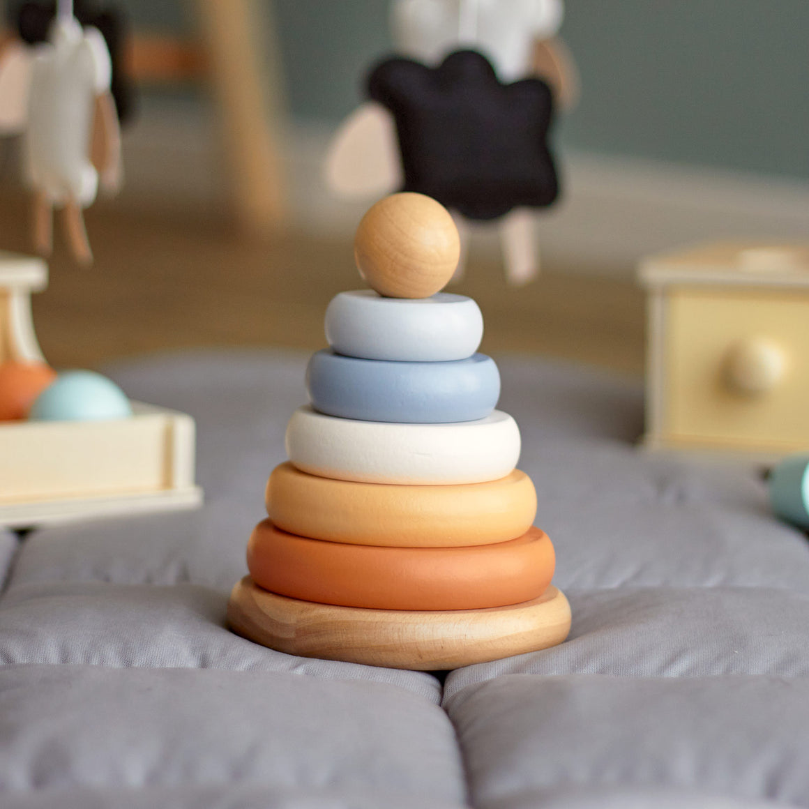 Wooden Rainbow Stacking Toy - A Colorful, Creative, and Engaging Learn ...